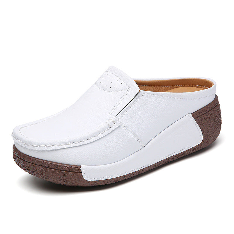 Casual Comfortable Versatile Thick Bottom Toe Cap Slippers Limorista