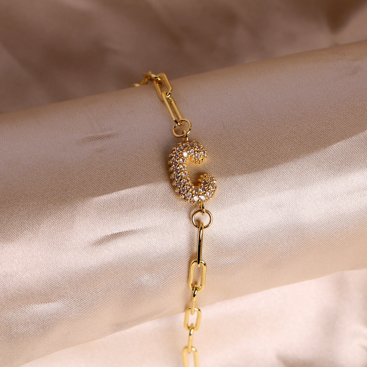 18K Bubble Balloon 26 English Zircon Clip Bracelet Limorista