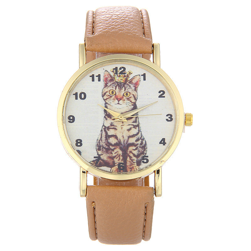 Squatting cute kitten pattern Watch Limorista