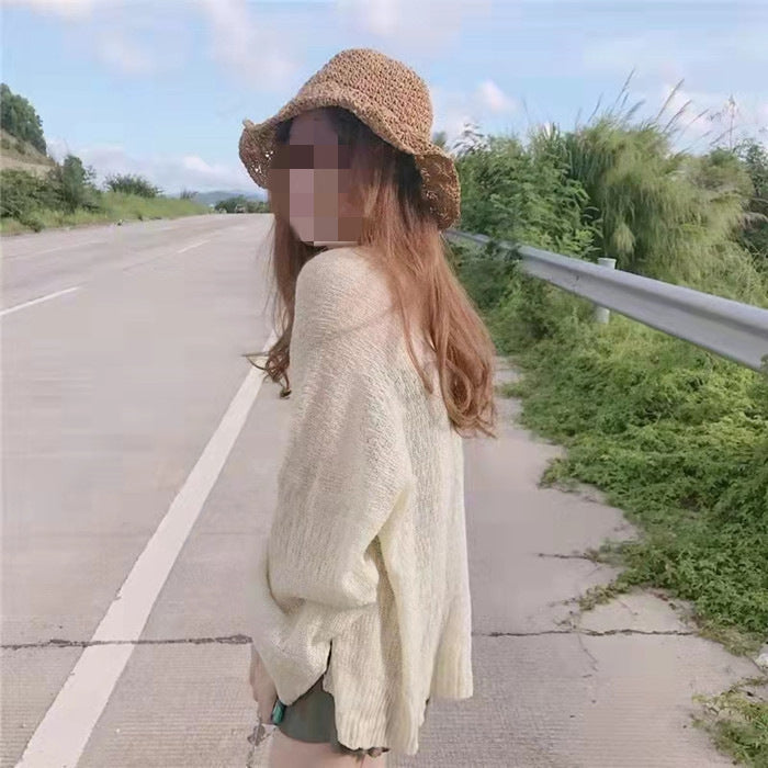 Slim Sun-proof Clothing Short Coat Knitted Cardigan Limorista
