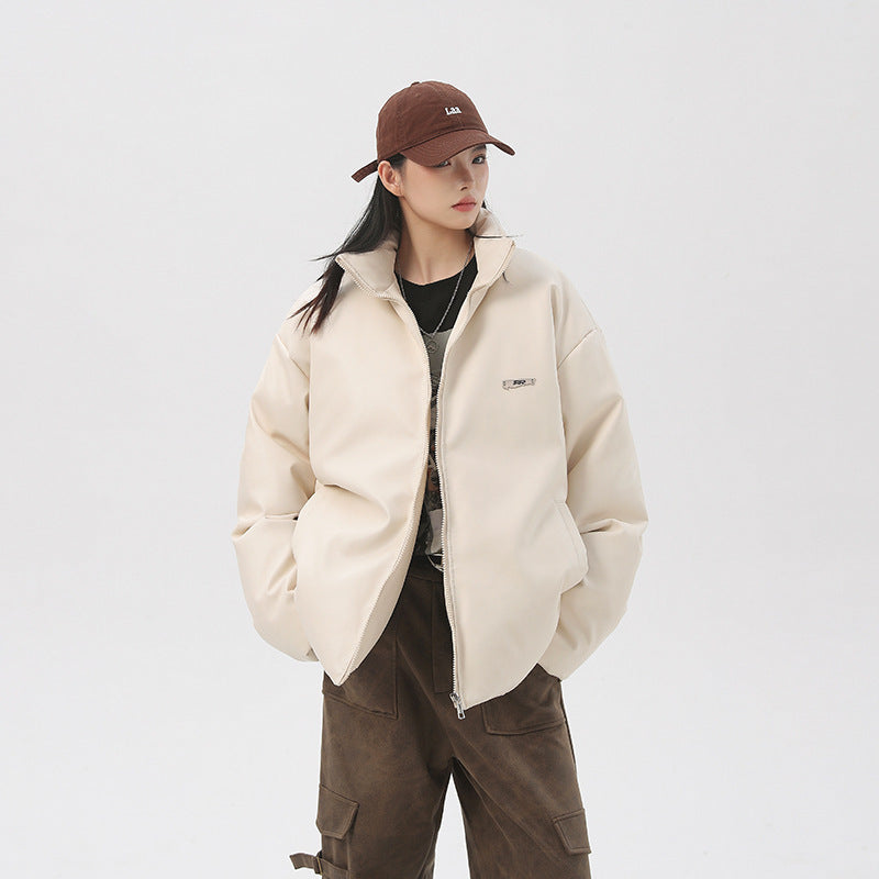Cotton Coat Autumn And Winter Solid Color Men And Women Limorista