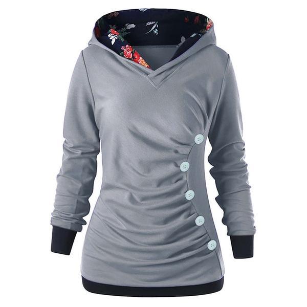 Casual fashion solid color pullover hoodie Limorista