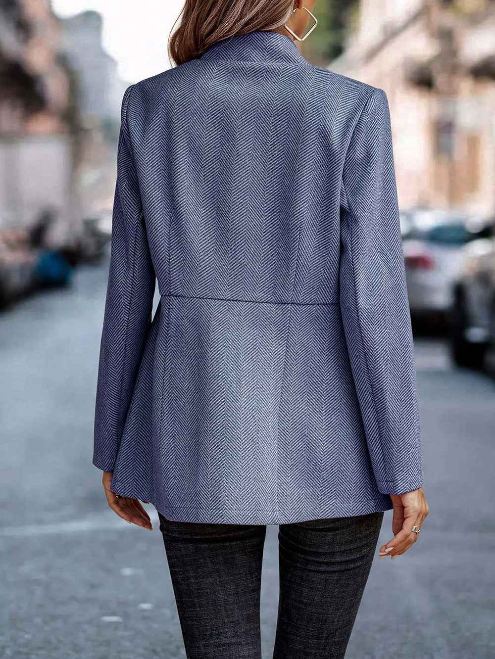 Limorista - Slim-fitting Jacket With Pockets Fashion Commuting Thickened Woolen Overcoat For Women