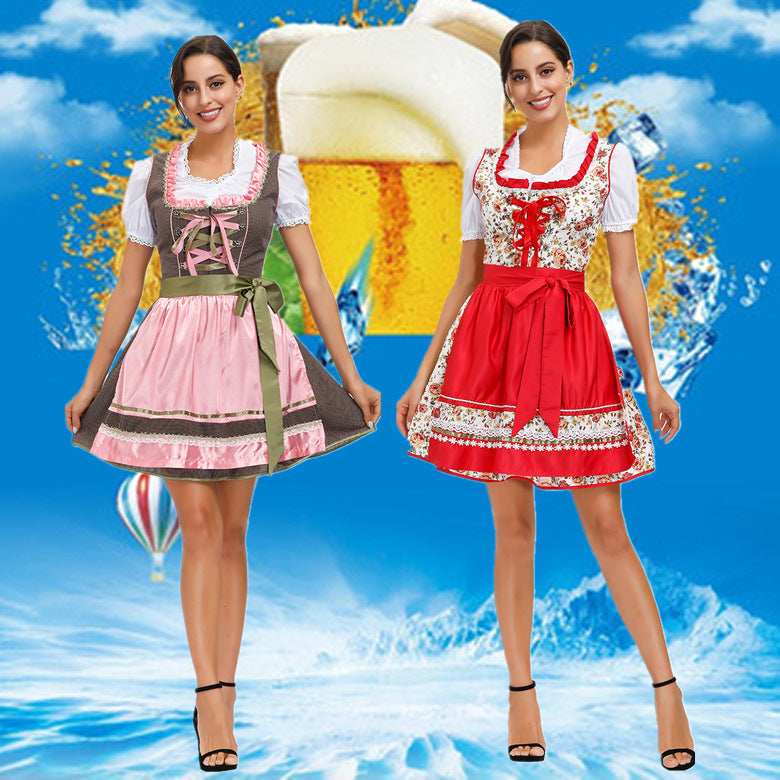 Halloween Maid Uniform Beer Festival Stage Performance Costume Limorista