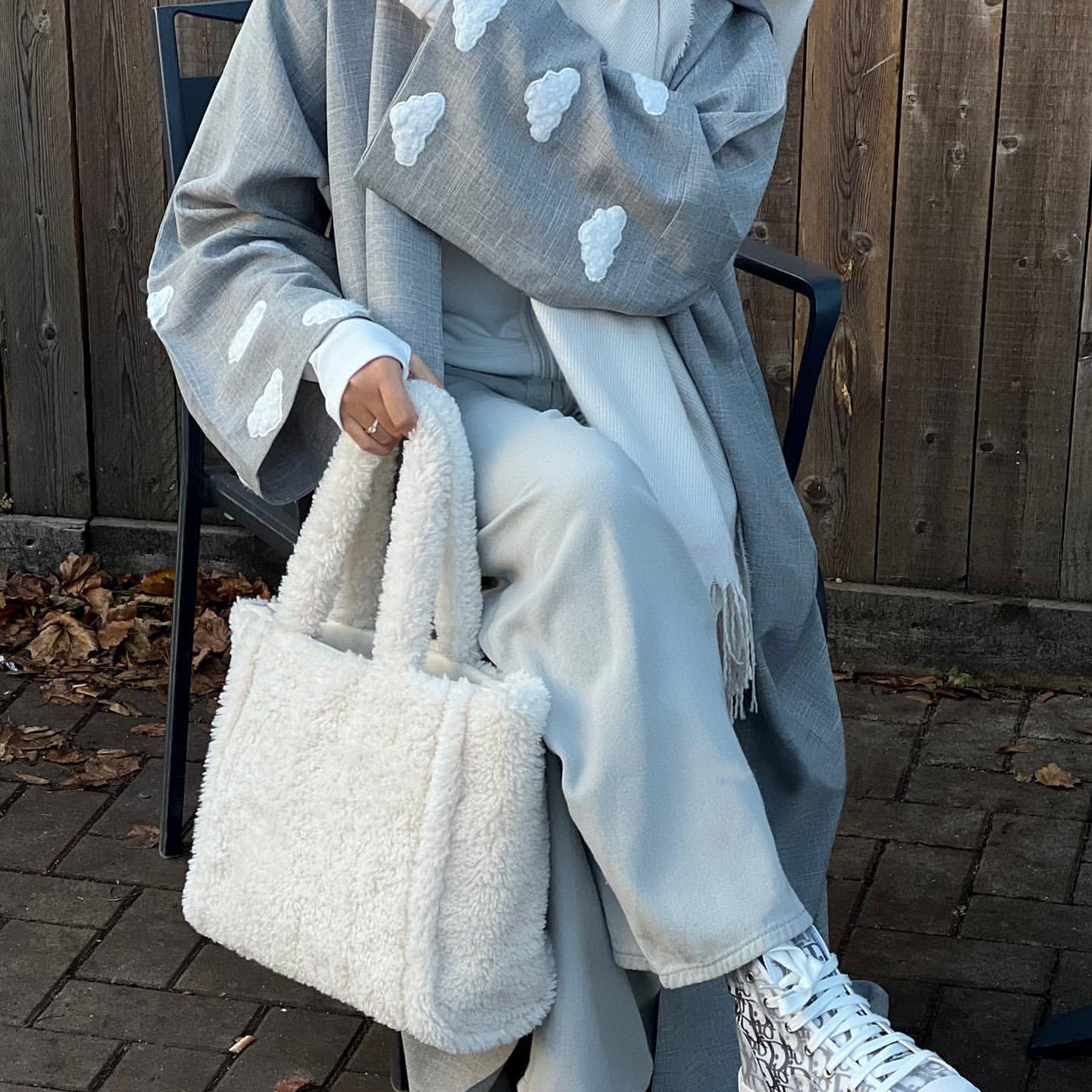 Limorista - Fashion Cloud Embroidery DUBAI Turkish Elegant Cardigan Robe