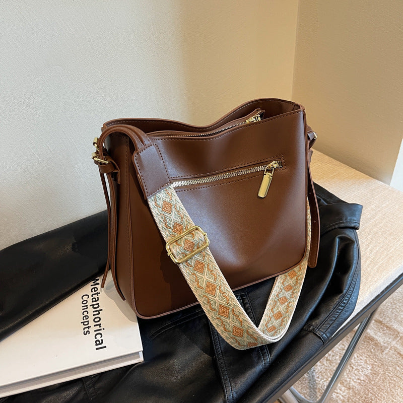 Fashion Soft Leather Bucket Bag For Women Limorista