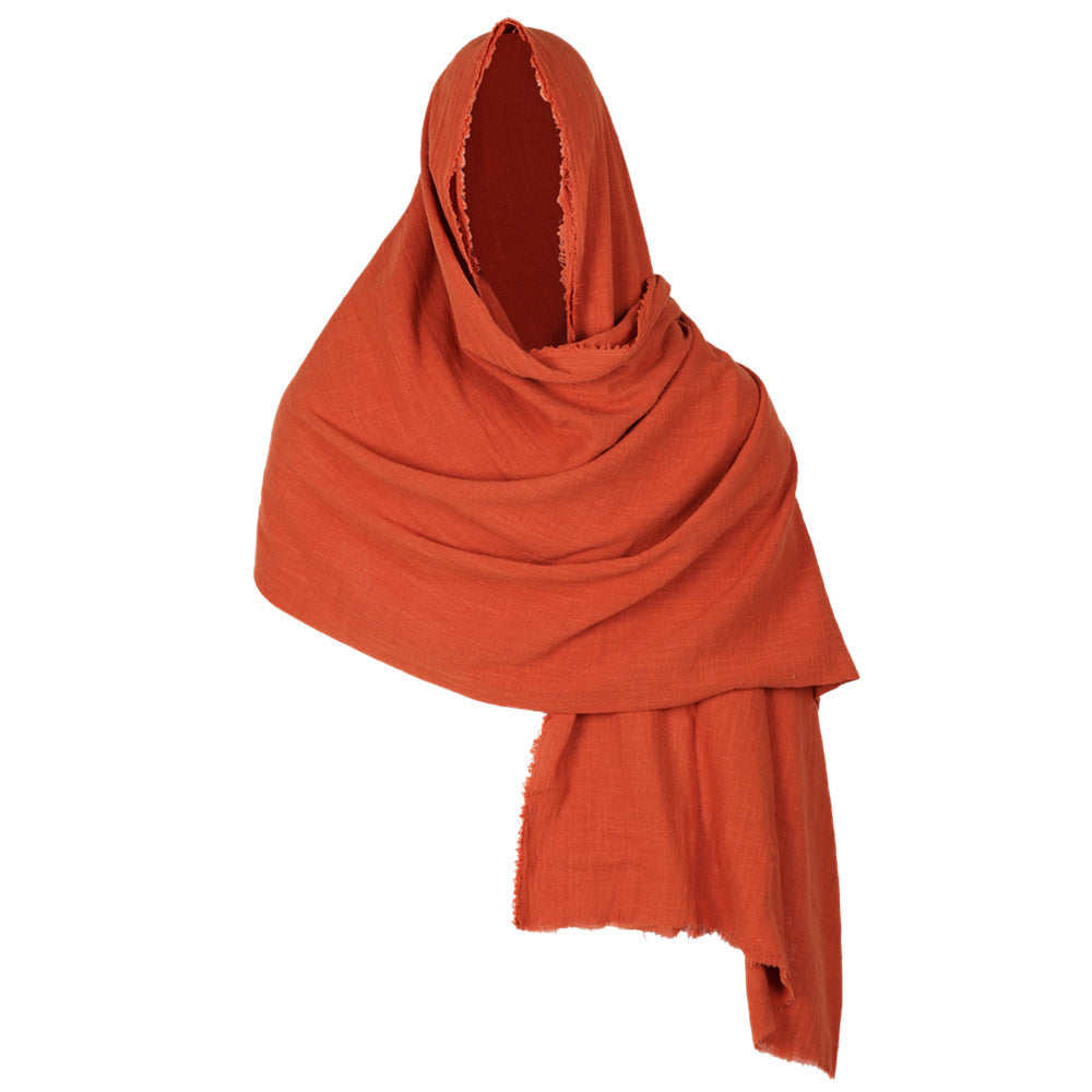 Halloween Medieval Cotton Scarf Cape Wanderer Cloak Limorista