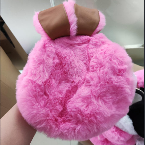 Plush Bag Faux Fur Rabbit Ear Clip Limorista