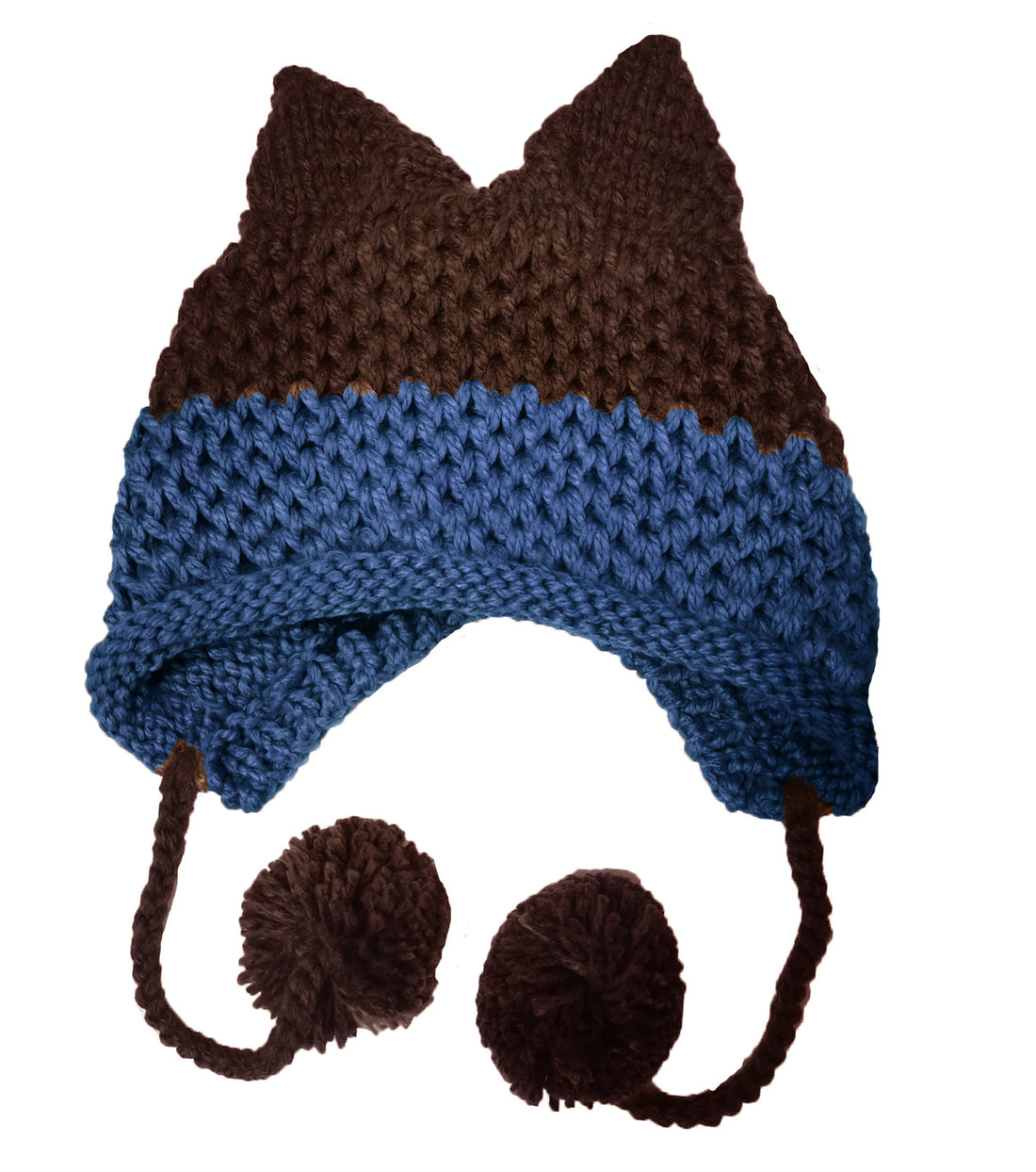 Fox Hat Colorblock Ear Fur Ball Limorista