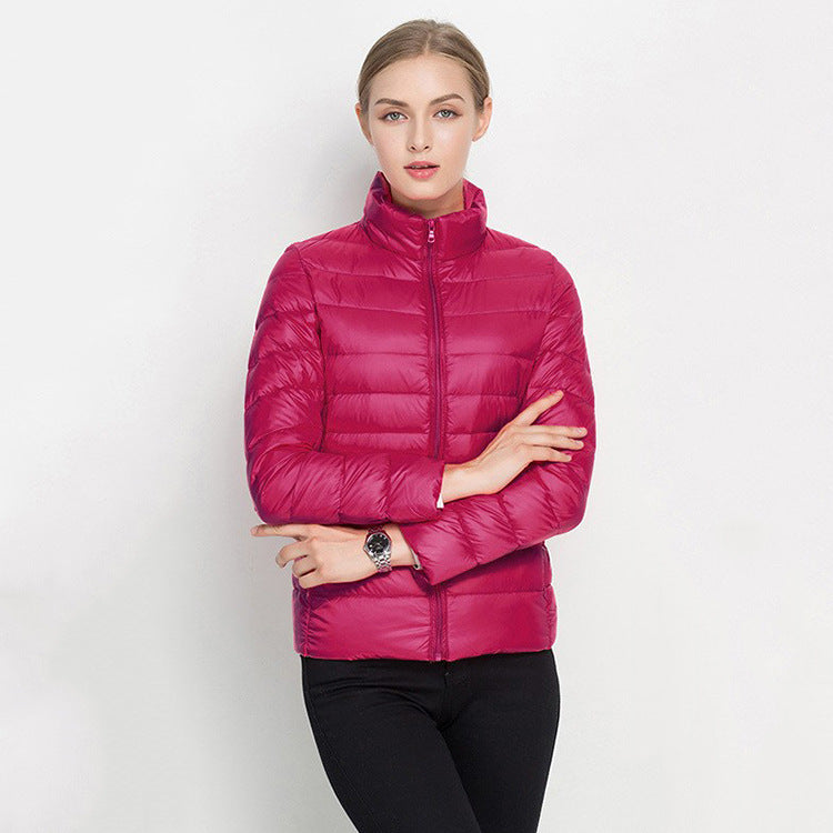 Standing Collar Slim Down Jacket Limorista