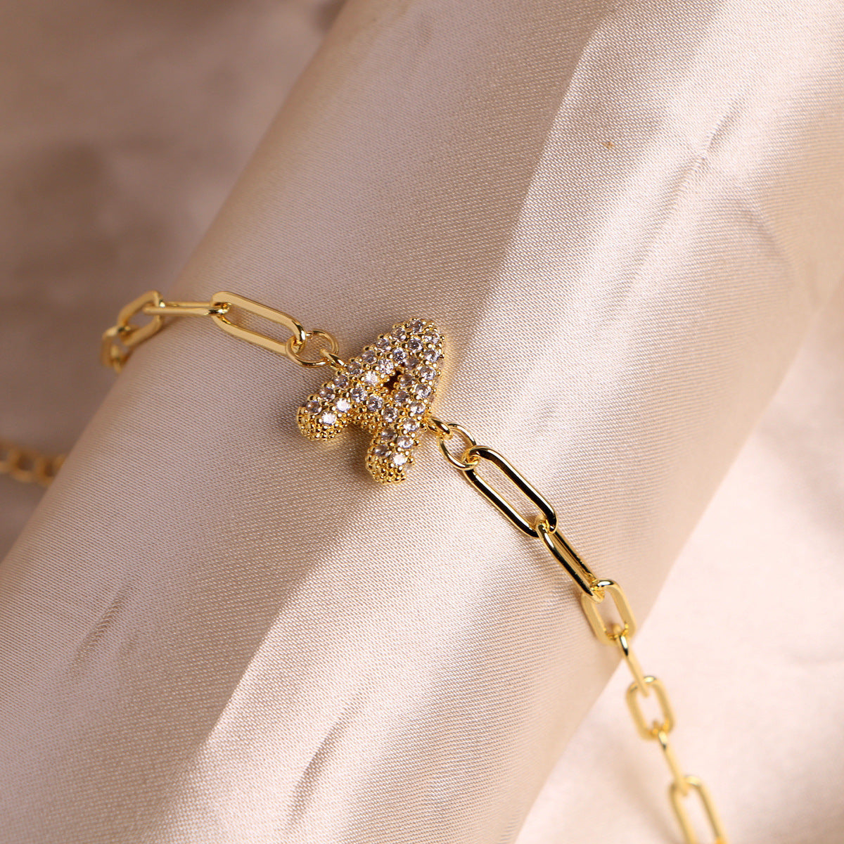 18K Bubble Balloon 26 English Zircon Clip Bracelet Limorista