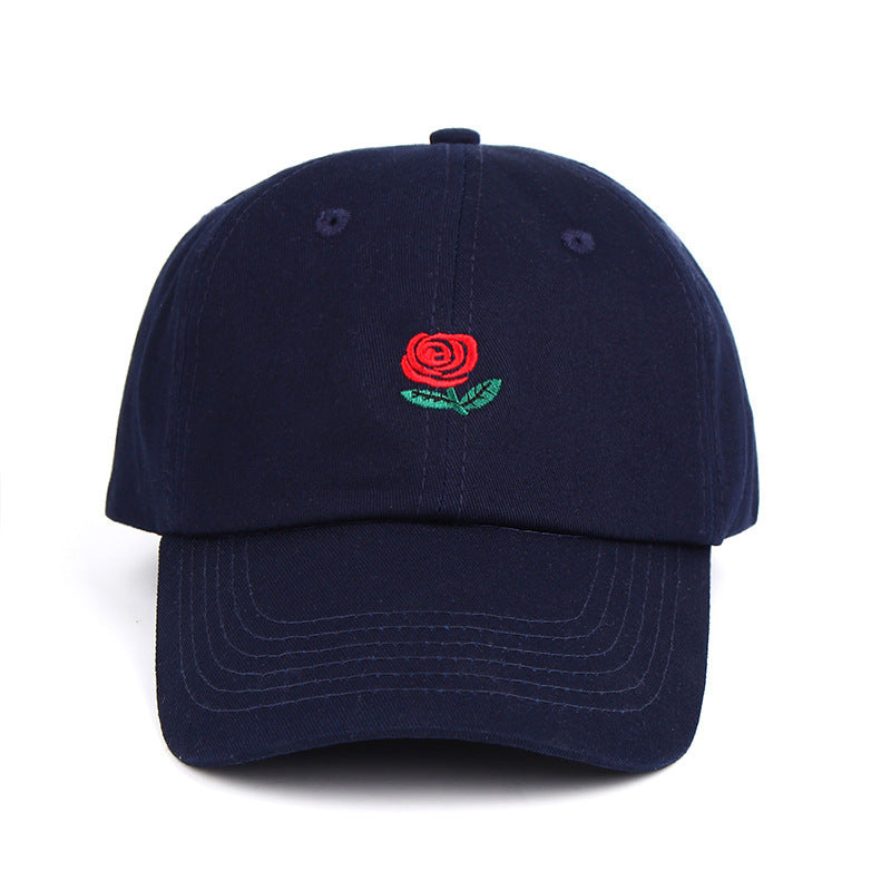 Rose Embroidered Hat Sunscreen Korean Casual Sun Hat Limorista