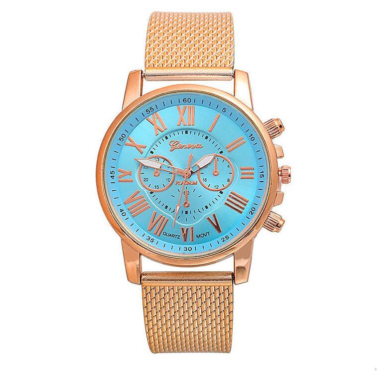 PVC multi-color face bracelet watch Roman digital face quartz watch WISH hot sale ladies Geneva watch Limorista