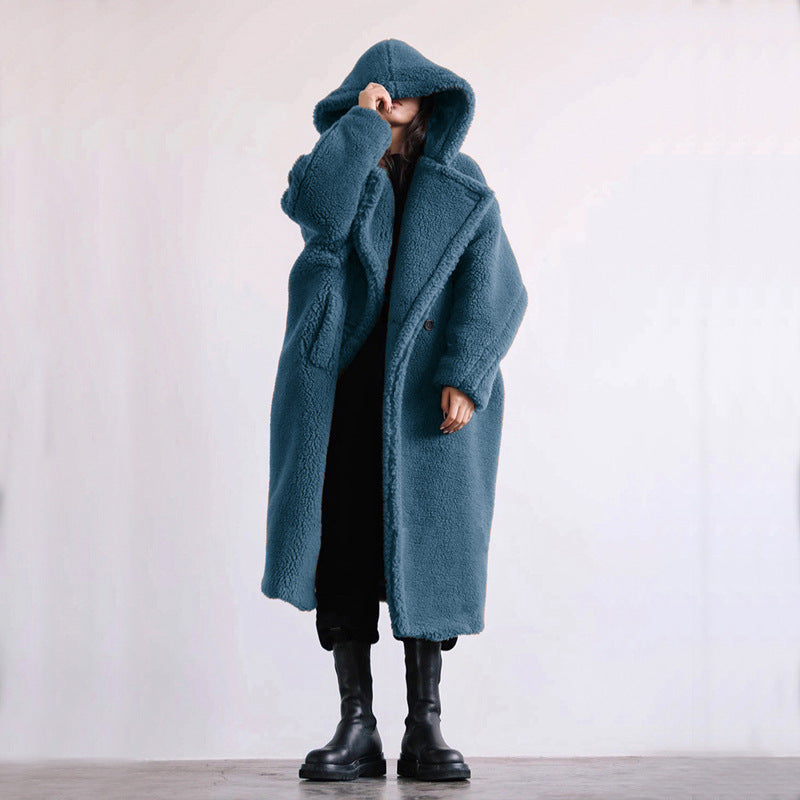 Autumn And Winter Casual Faux Fur Coat Women&