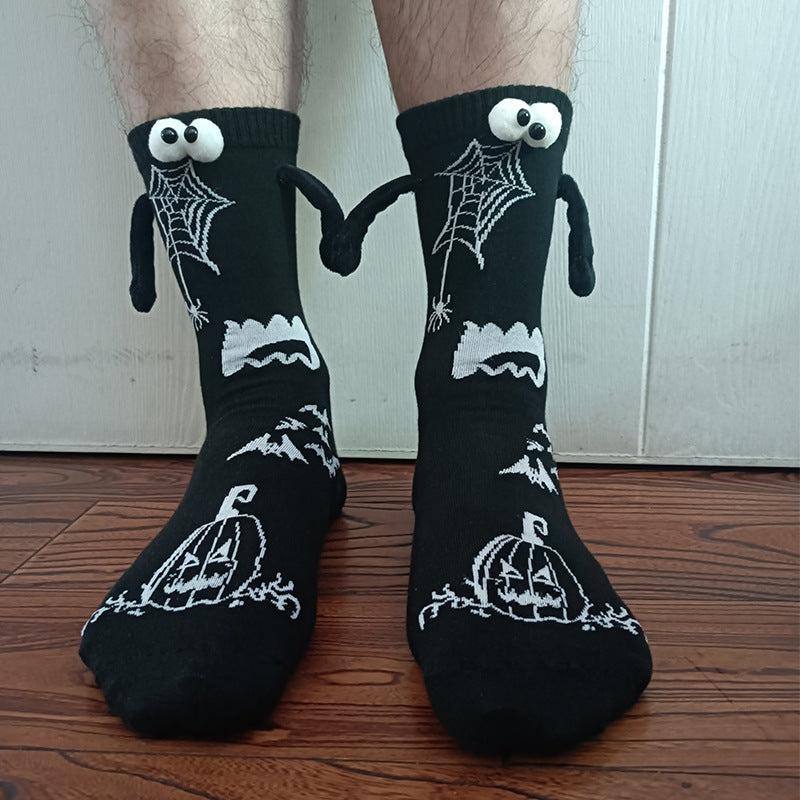 Halloween Hand Socks Couple Magnet Suction Handle Christmas Stockings Limorista