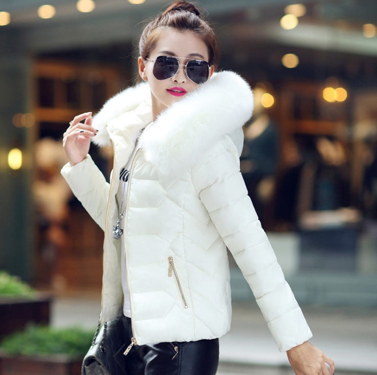 Unten Mantel Weibliche Dunne Winter Jacken Frauen Neue Heibe Pelz Kragen Mit Kapuze Warme Frauen Unten Jacke Oberbekleidung Winter Mantel Frauen Limorista