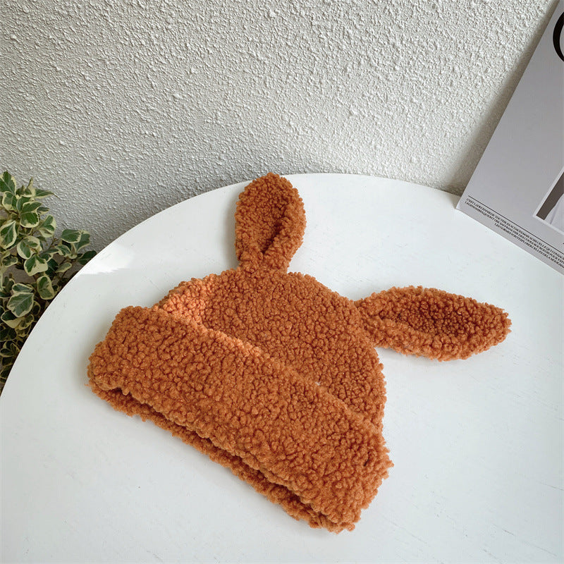 Cute Lambswool Plush Rabbit Ears Hat Limorista