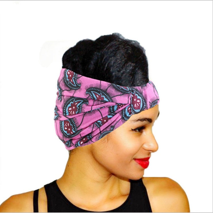 African print wide headscarf Limorista