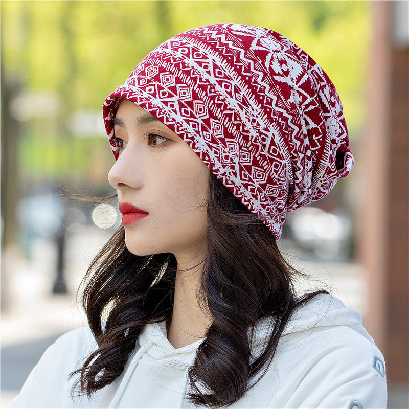 Head Ethnic Wind Series Korean Cashew Flower Bun Head Hat Limorista