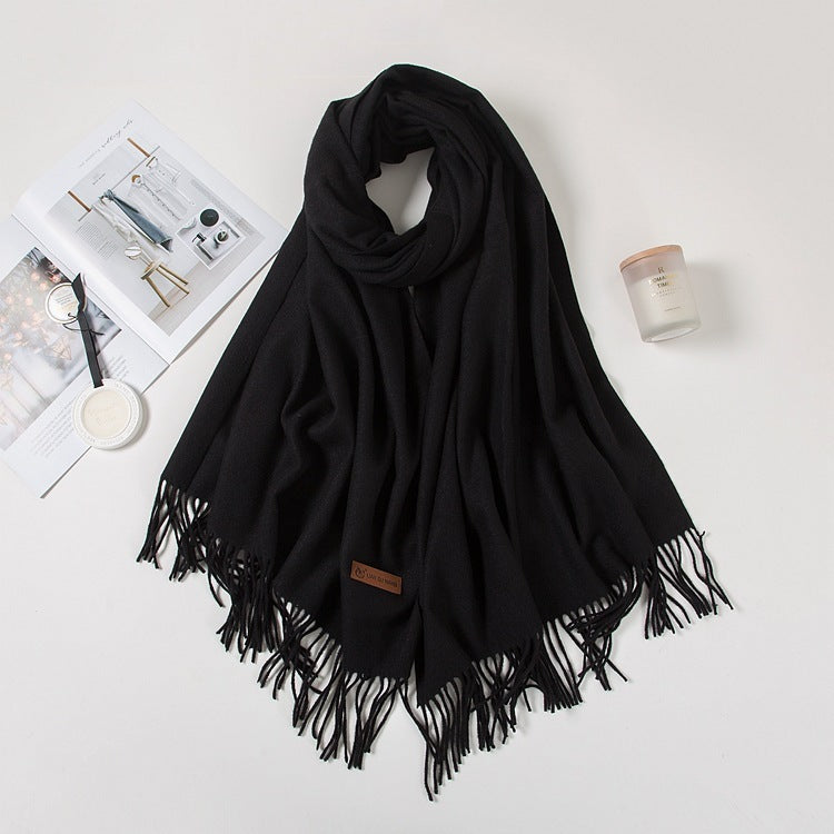 Fashion Cashmere Dual-use Shawl Warm Scarf Limorista