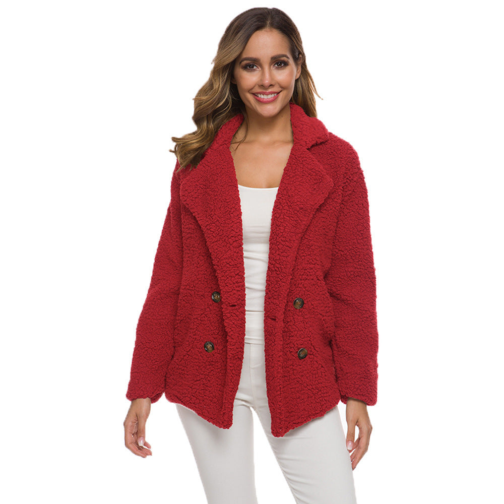 European And American Lamb Fleece Thickened Women&