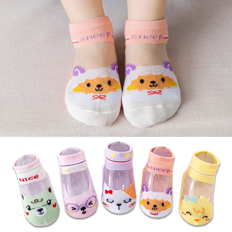 Baby Short Socks Thin Mesh Silk Room Socks Limorista