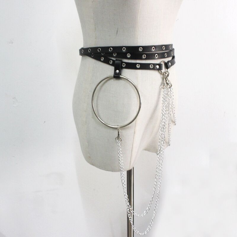 New Punk Concave Shape Waist Chain Leisure Limorista
