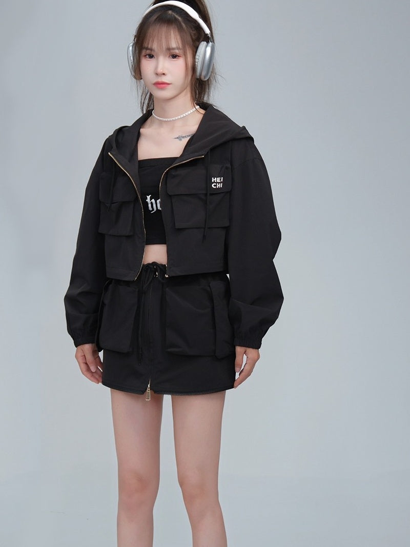 Removable Two-way Workwear Jacket Windproof Waterproof Multi-pocket Limorista