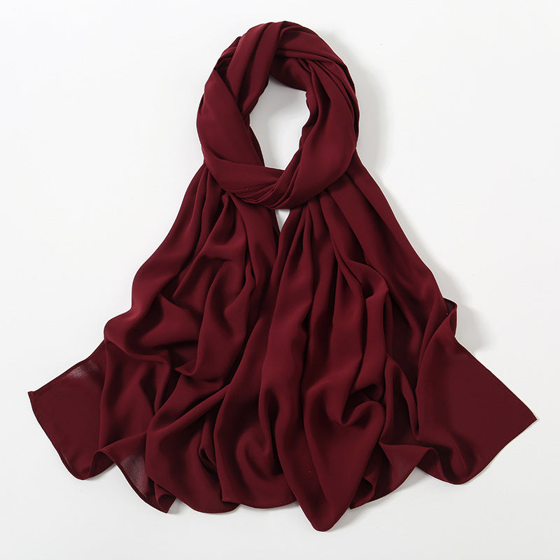 Corner Cathetus All-match Chiffon Headcloth Limorista
