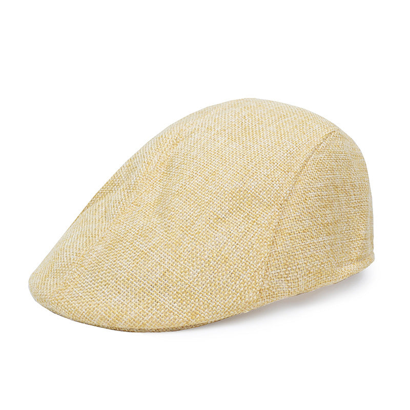 Cotton And Linen Beret Men&