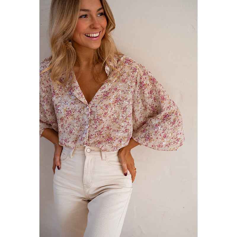 Limorista - Fashion Single Row Multi-buckle Shirt For Women