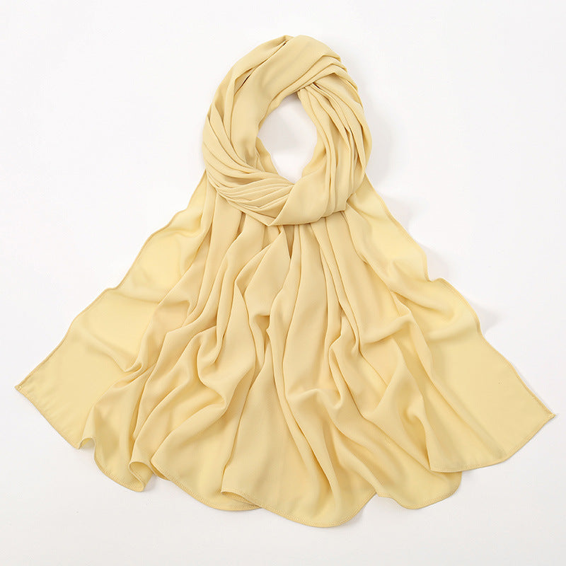 Corner Cathetus All-match Chiffon Headcloth Limorista