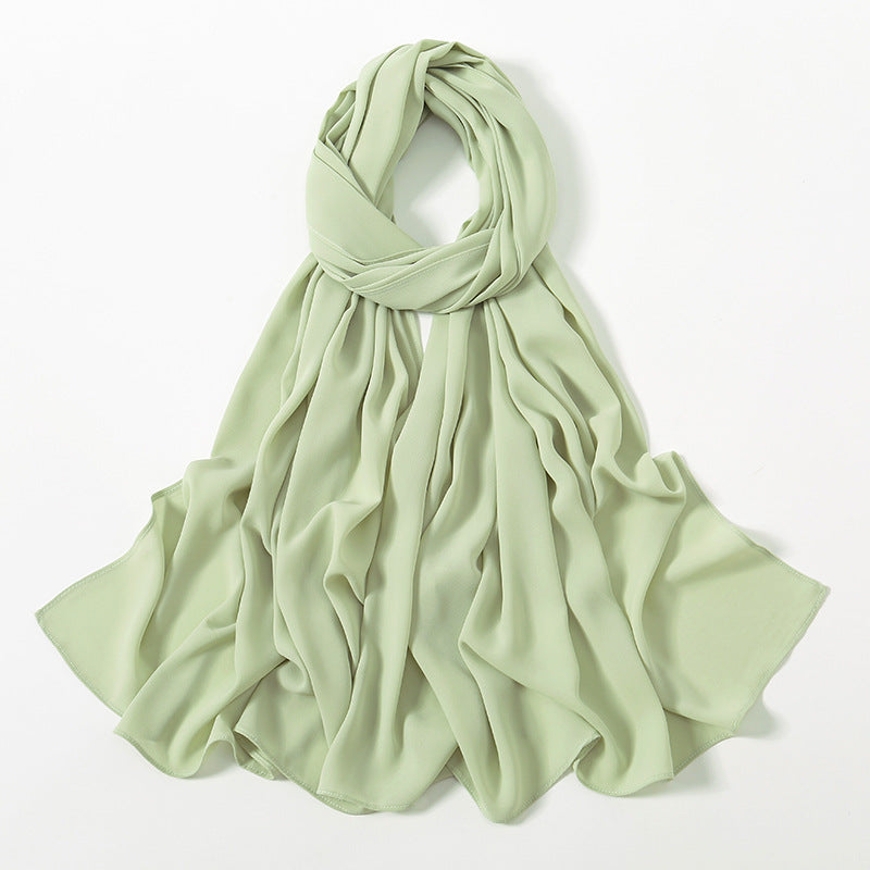 Corner Cathetus All-match Chiffon Headcloth Limorista