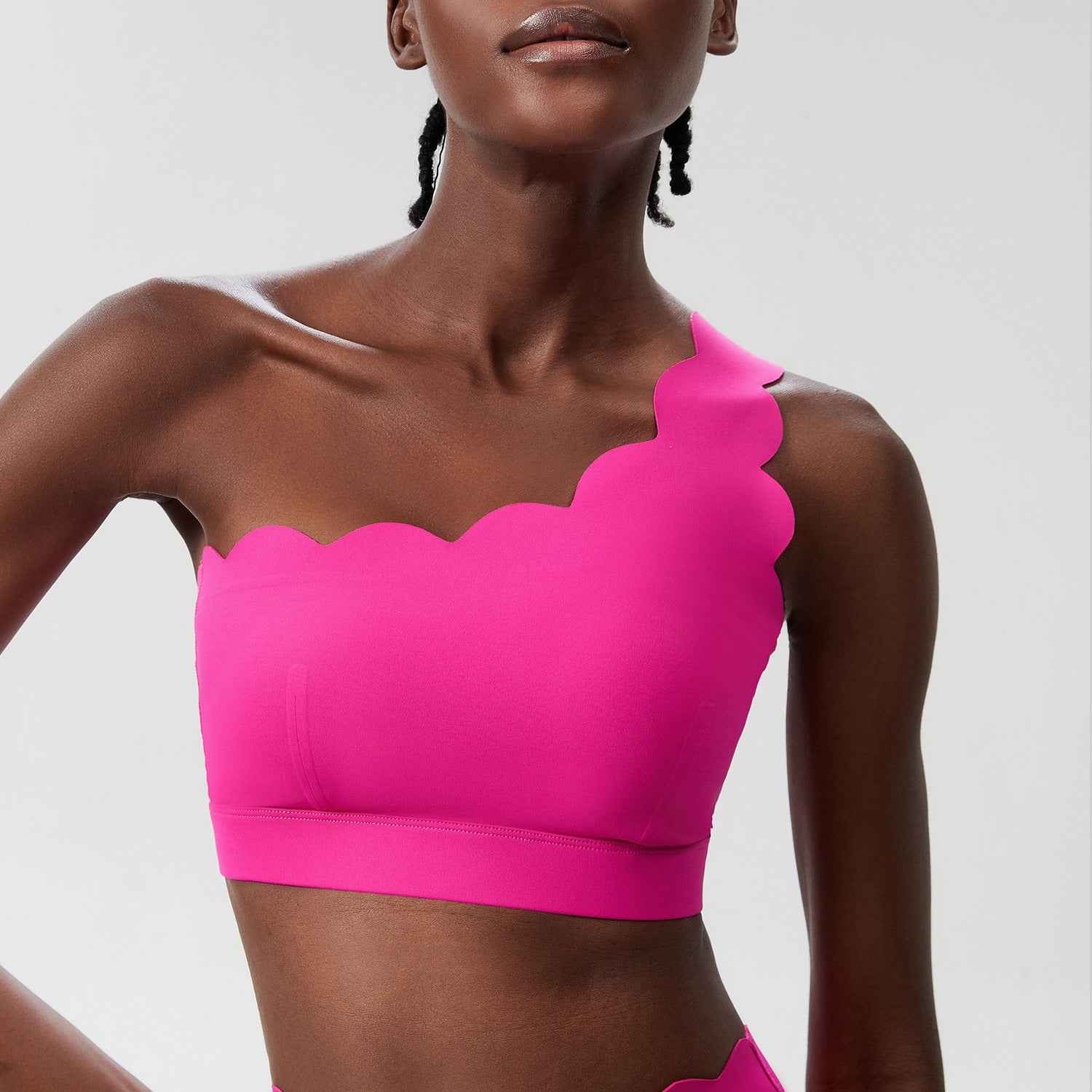 Limorista - Small Wave One Shoulder Sports Underwear Female Plus Size