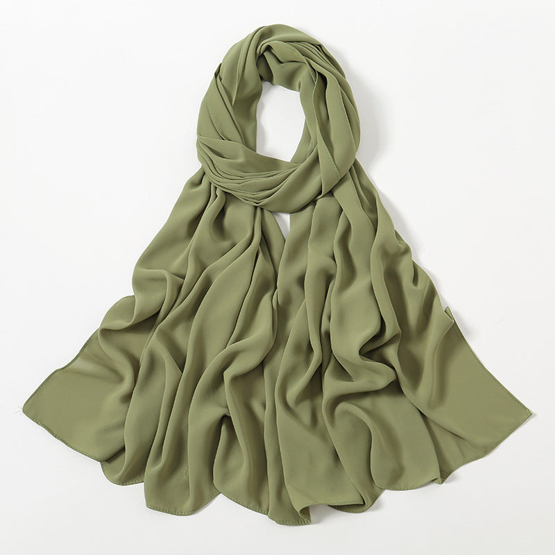 Corner Cathetus All-match Chiffon Headcloth Limorista