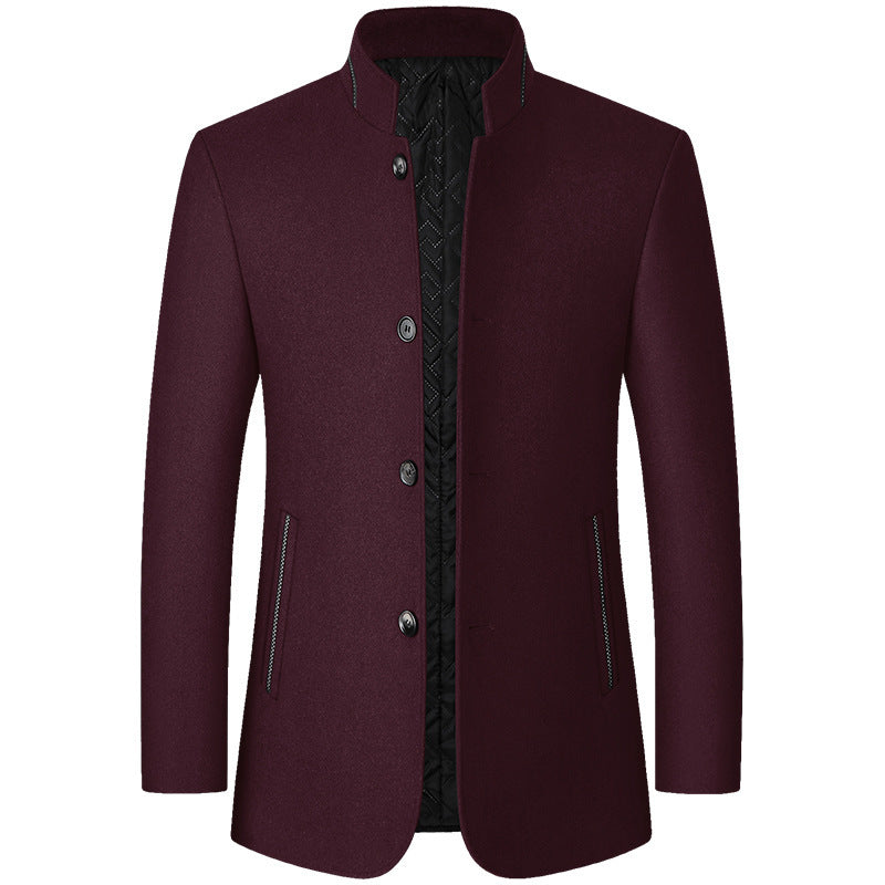 Standing Collar Middle-aged Men&