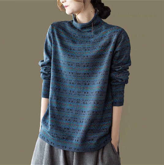 Fashionable All-match Retro Pullover Top For Women Limorista