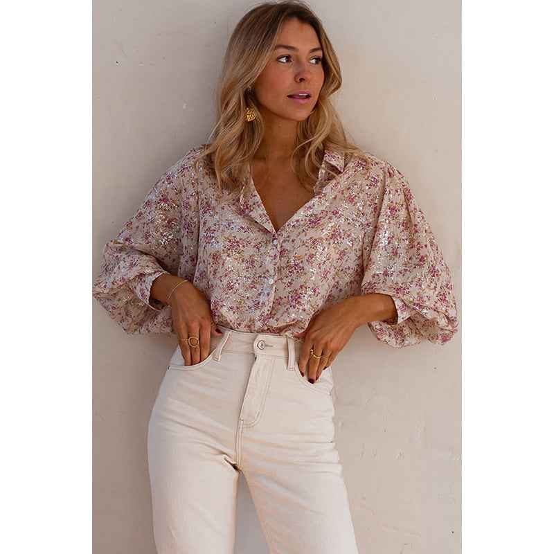 Limorista - Fashion Single Row Multi-buckle Shirt For Women