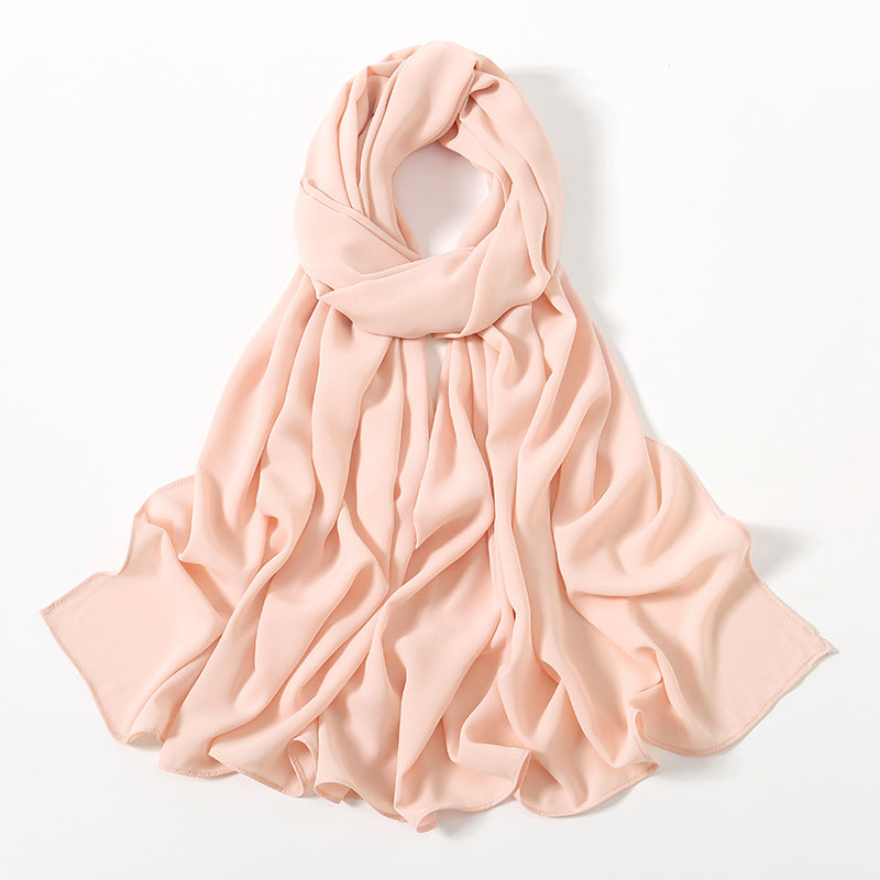 Corner Cathetus All-match Chiffon Headcloth Limorista