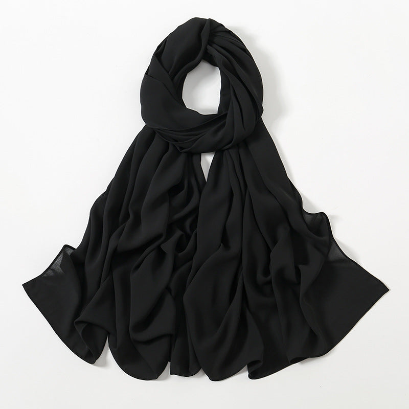 Corner Cathetus All-match Chiffon Headcloth Limorista