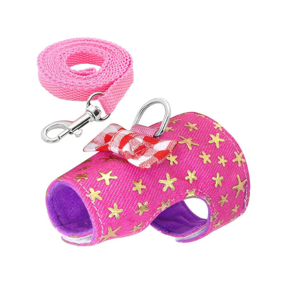 Limorista | Bowknot Ferret Chest Harness with Leash