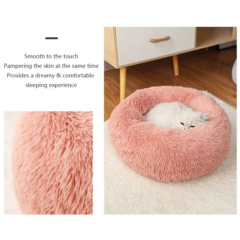 Limorista | Warm Plush Kitty Nest Bed – Detachable & Washable (40–70cm)