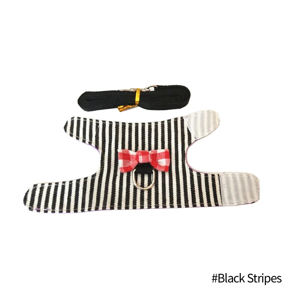 Limorista | Bowknot Ferret Chest Harness with Leash