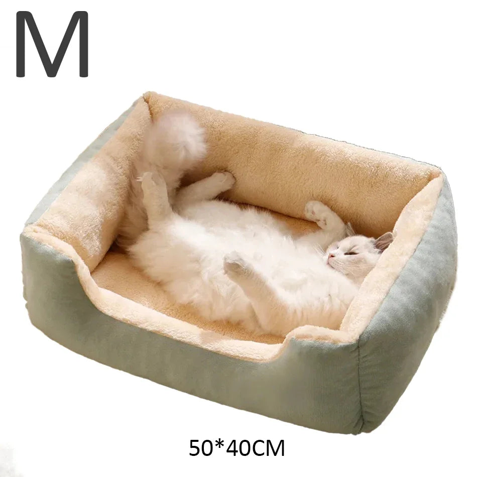 Limorista | Soft Kitty Bed Cushion – Cozy Indoor Sleeping Basket Limorista