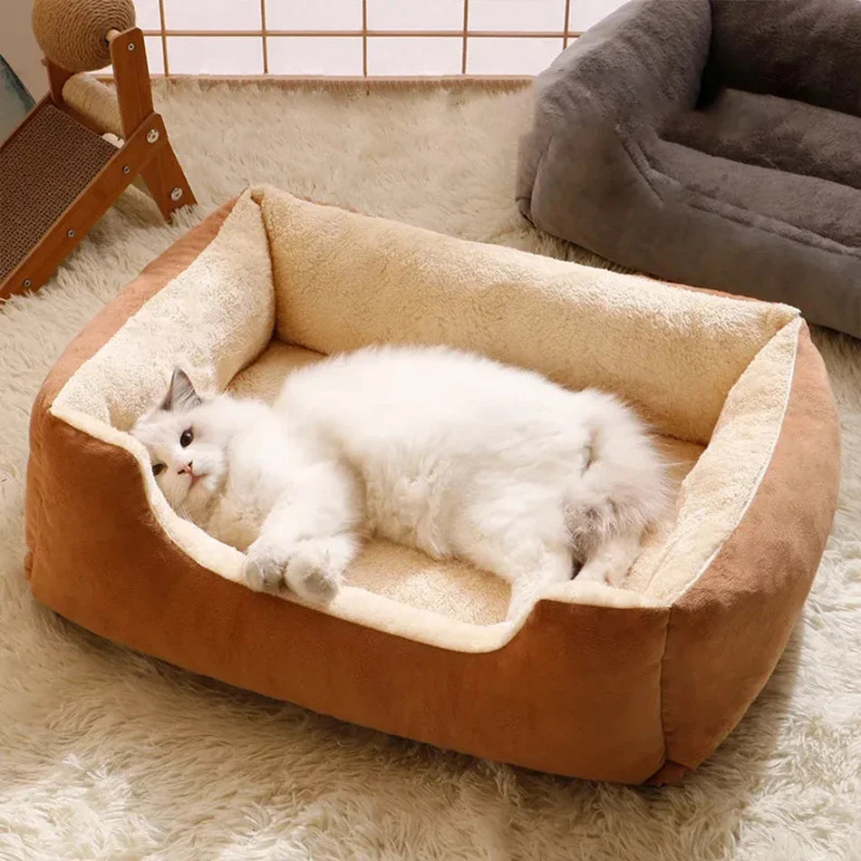 Limorista | Soft Kitty Bed Cushion – Cozy Indoor Sleeping Basket Limorista