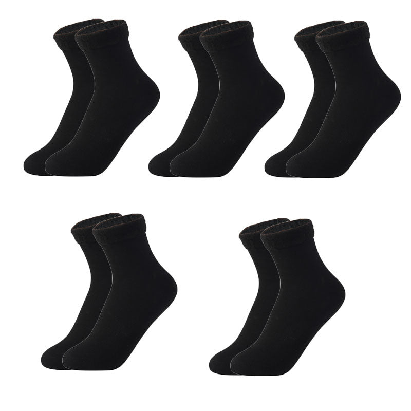 Winter Plush Thickened Mid Height Warm Snow Socks Limorista