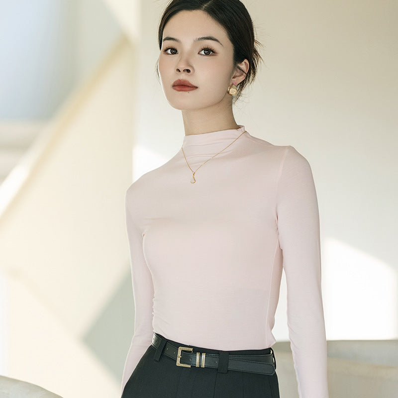 Turtleneck Bottoming Shirt Women&