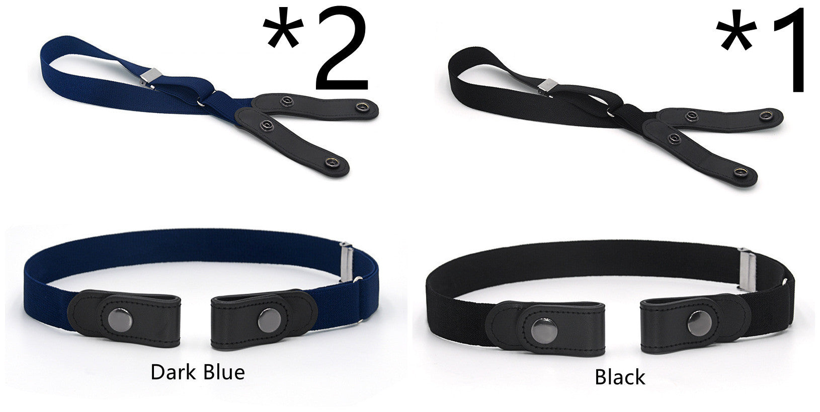 Jeans Belt Seamless Elastic Without Buckle All-match Lazy Belt Limorista