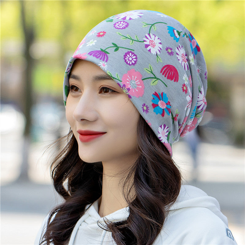Head Ethnic Wind Series Korean Cashew Flower Bun Head Hat Limorista