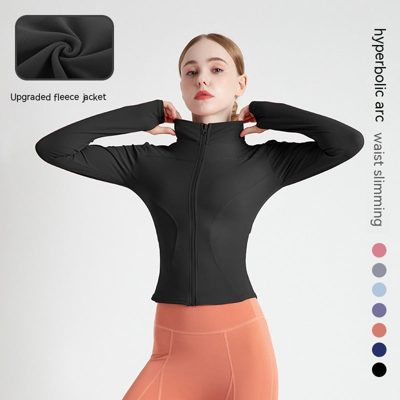 Outer Wear Long Sleeve Quick-drying Skinny Yoga Clothes Slim Fit Slimming Fitness Running Yoga Sports Jacket Limorista